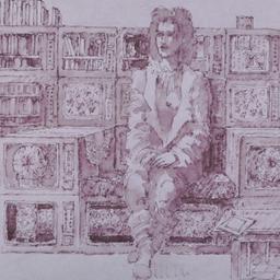 Perspective drawing, person...