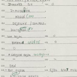 Eastern questionnaire, answ...