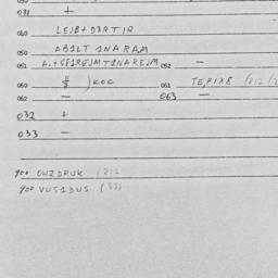 Eastern questionnaire, answ...
