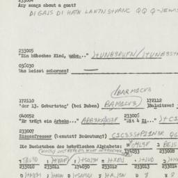 Western questionnaire, answ...