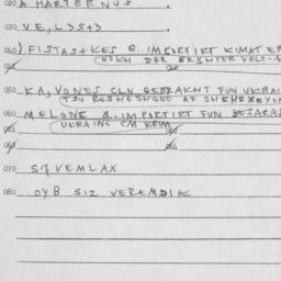 Eastern questionnaire, answ...