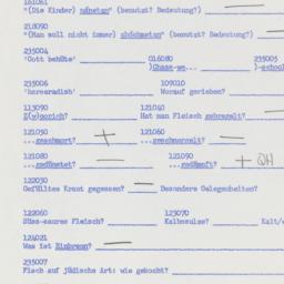 Western questionnaire, answ...