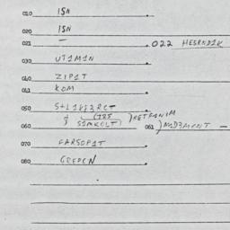 Eastern questionnaire, answ...