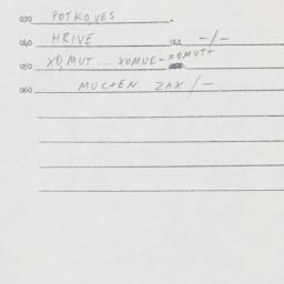 Eastern questionnaire, answ...