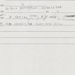 Eastern questionnaire, answ...