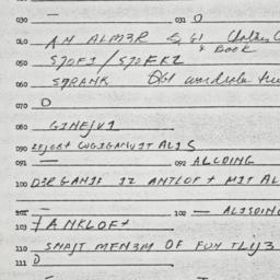 Eastern questionnaire, answ...
