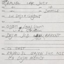 Eastern questionnaire, answ...