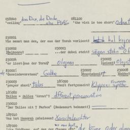 Western questionnaire, answ...