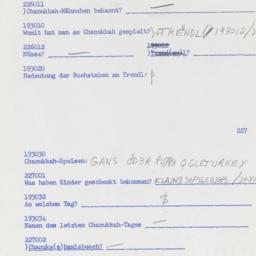 Western questionnaire, answ...