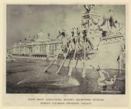 North front Agricultural Building--MacMonnies' Fountain. World's Columbian Exposition, Chicago