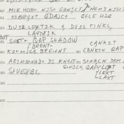 Eastern questionnaire, answ...