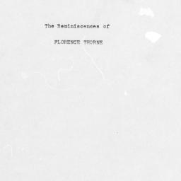 Reminiscences of Florence C...
