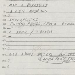 Eastern questionnaire, answ...