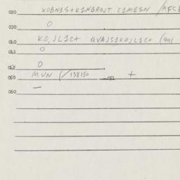 Eastern questionnaire, answ...