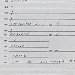 Eastern questionnaire, answ...