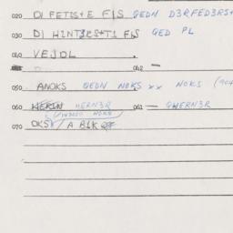 Eastern questionnaire, answ...