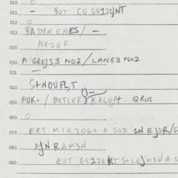 Eastern questionnaire, answ...