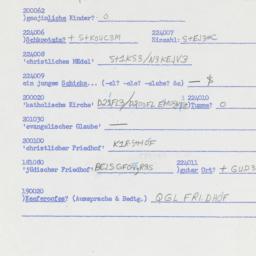 Western questionnaire, answ...