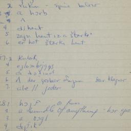 Eastern questionnaire, blue...