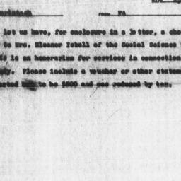 Memorandum from Florence An...