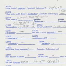 Western questionnaire, answ...