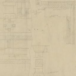 Entrance stair post, eave d...