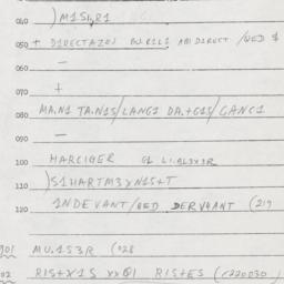 Eastern questionnaire, answ...