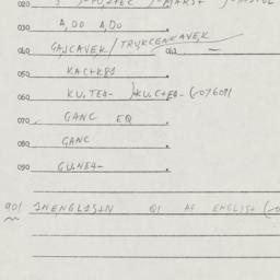 Eastern questionnaire, answ...
