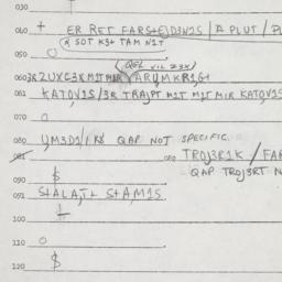 Eastern questionnaire, answ...