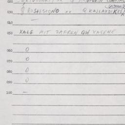 Eastern questionnaire, answ...