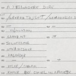 Eastern questionnaire, answ...