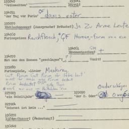 Western questionnaire, answ...