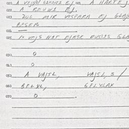 Eastern questionnaire, answ...
