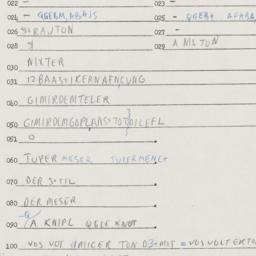 Eastern questionnaire, answ...