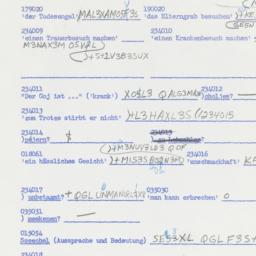 Western questionnaire, answ...