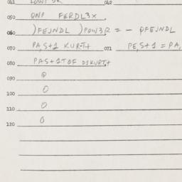 Eastern questionnaire, answ...