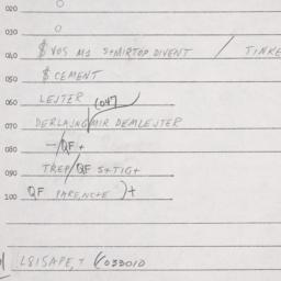 Eastern questionnaire, answ...