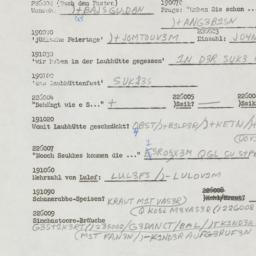 Western questionnaire, answ...