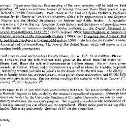 Announcements, 2003-09-05. ...