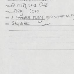 Eastern questionnaire, answ...