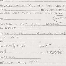 Eastern questionnaire, answ...