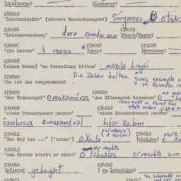 Western questionnaire, answ...