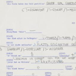 Western questionnaire, answ...