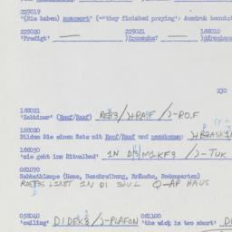 Western questionnaire, answ...