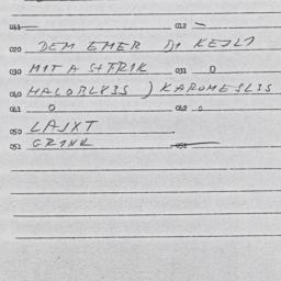 Eastern questionnaire, answ...