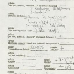 Western questionnaire, answ...