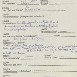 Western questionnaire, answ...