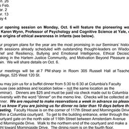 Announcements, 2014-10-06. ...