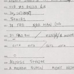 Eastern questionnaire, answ...