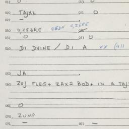 Eastern questionnaire, answ...